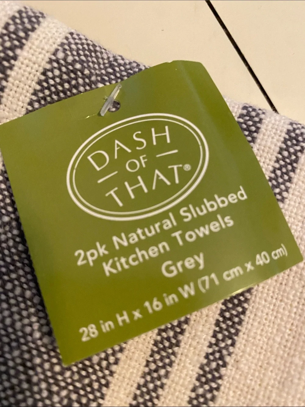Cotton kitchen Towel & Dishcloth Set Gray, White & Red NWT Cottage Household